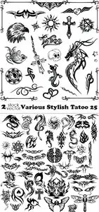 Vectors - Various Stylish Tatoo 25
