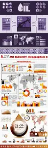 Vectors - Oil Industry Infographics 2