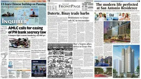 Philippine Daily Inquirer – March 19, 2016
