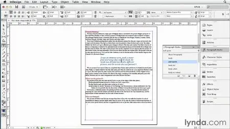 Lynda - InDesign CS6 to EPUB, Kindle, and iPad