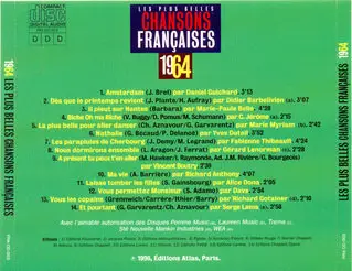 Les plus belles chansons françaises - 1964