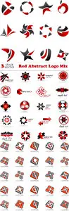 Vectors - Red Abstract Logo Mix