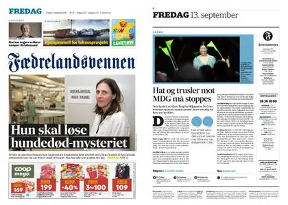 Fædrelandsvennen – 13. september 2019