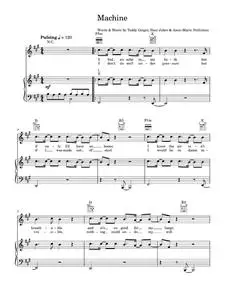 Machine - Anne-Marie (Piano-Vocal-Guitar (Piano Accompaniment))