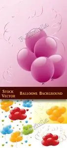 Stock Vector - Balloons Background