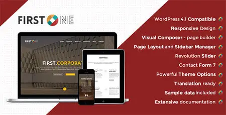 ThemeForest - FirstOne v1.0.1 - Responsive OnePage WordPress Theme