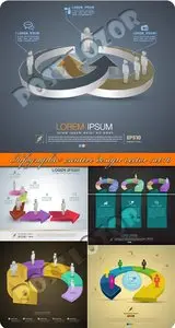 Infographic creative design vector set 10
