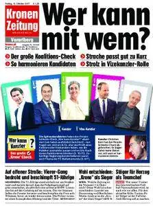 Kronen Zeitung Vorarlberg - 13. Oktober 2017