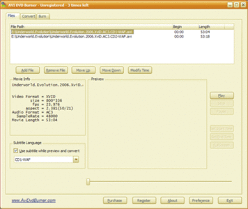 CooolSoft AVI DVD Burner 6.7.0.224