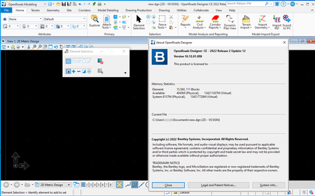 OpenRoads Designer CONNECT Edition 2022 R2 Update 12