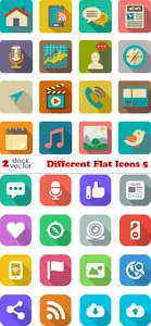 Vectors - Different Flat Icons 5