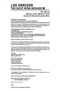 Yen Press-Log Horizon The West Wind Brigade Vol 01 2022 Hybrid Comic eBook