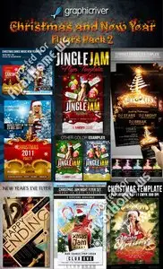 GraphicRiver Christmas and New Year Flyers Pack 2