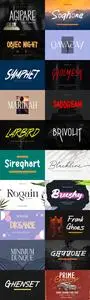 20 Awesome Fonts Bundle 2023 Vol.5