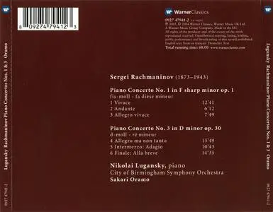 Nikolai Lugansky, Sakari Oramo, City of Birmingham Symphony Orchestra - Rachmaninov: Piano Concertos Nos. 1 & 3 (2003)