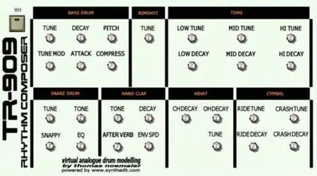 TR-909 v1.0 VST (PC)