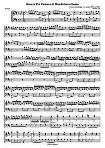 GervasioGB - Sonata Per Camera di Mandolino e Basso (Gimo 142)