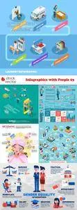 Vectors - Infographics with People 63