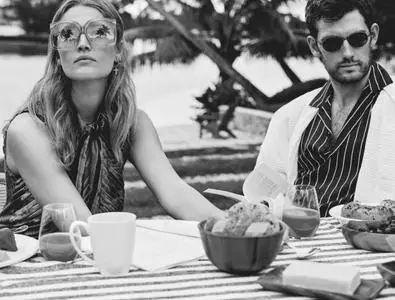 Toni Garrn and Alex Pettyfer by Giampaolo Sgura for Vogue Germany June 2020