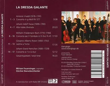 Miriam Feuersinger, Zürcher Barockorchester - La Dresda Galante: Vivaldi, Hasse, W.F. Bach,  Ristori, Heinichen (2014)