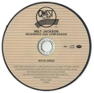 Milt Jackson - Reverence and Compassion (1993) [2017, Japanese SHM-CD]