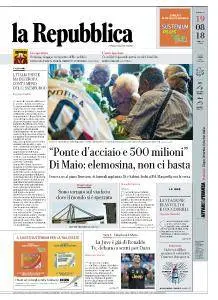 la Repubblica - 19 Agosto 2018