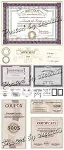 Coupon & Certificate Vector