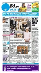 USA Today - Thursday, July 11 - 2013