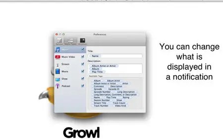 GrowlTunes v3.0 (Mac OS X)
