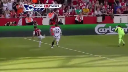 Arsenal - Swansea City 1-0. Goal Arshavin.