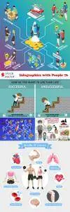 Vectors - Infographics with People 76