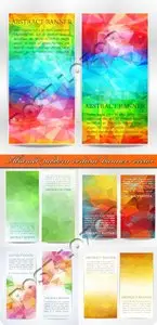 Abstract modern vertical banners vector 