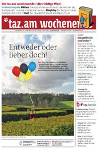 Tageszeitung TAZ vom 21 September 2013