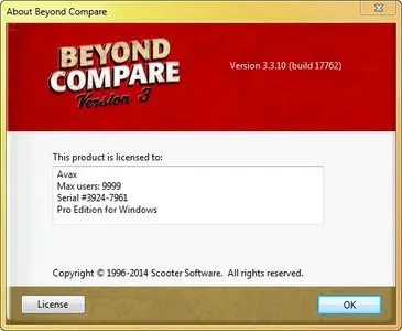 Scooter Beyond Compare 3.3.10.17762