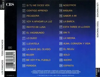 Los Panchos – Todo Panchos. 24 Grandes Canciones (1990)