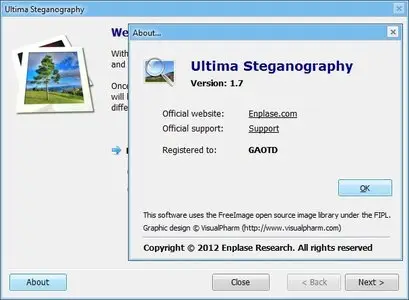 Ultima Steganography 1.7 Portable