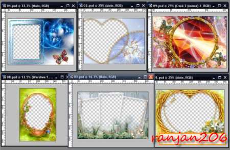 10 Frame Template for Photoshop New