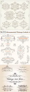 Vectors - Ornamental Vintage Labels 6