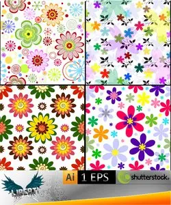 Seamless floral vivid pattern