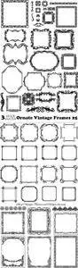 Vectors - Ornate Vintage Frames 25