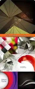 Abstract colorful geometry background vector 4