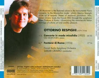 Olli Mustonen, Sakari Oramo - Ottorino Respighi: Concerto in modo misolidio, Fontane di Roma (2010)