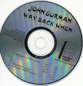 John Surman - Way Back When (1969) {Cuneform Records}