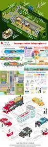 Vectors - Transportation Infographics 4