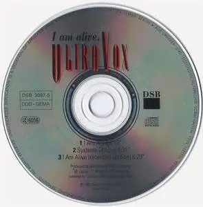 Ultravox - I Am Alive (Germany CD5) (1992) {Deutsche Schallplatten Berlin}