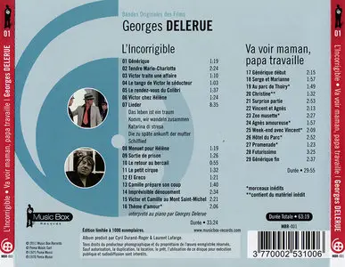 Georges Delerue - L'Incorrigible (1975) + Va voir maman, papa travaille (1978) Bandes Originales du Films, Limited Edition 2011