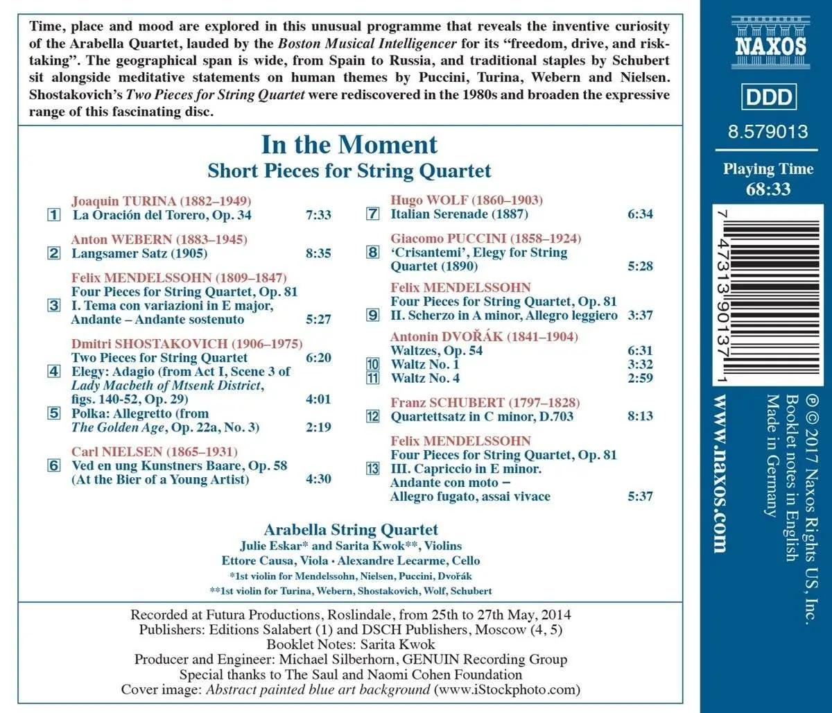 Arabella Quartet - In the Moment: Short Pieces for String Quartet (2017)