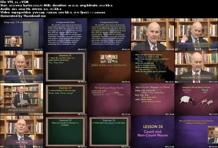 Video Aided Instruction - Learning English Steps 1-2-3 Full 9 DVD's