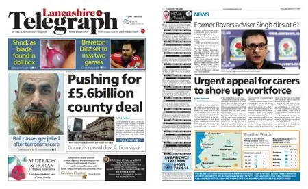 Lancashire Telegraph (Blackburn, Darwen, Hyndburn, Ribble Valley) – January 13, 2022