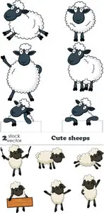Vectors - Cute sheeps
